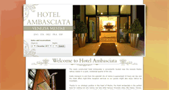 Desktop Screenshot of ambasciatahotel.com